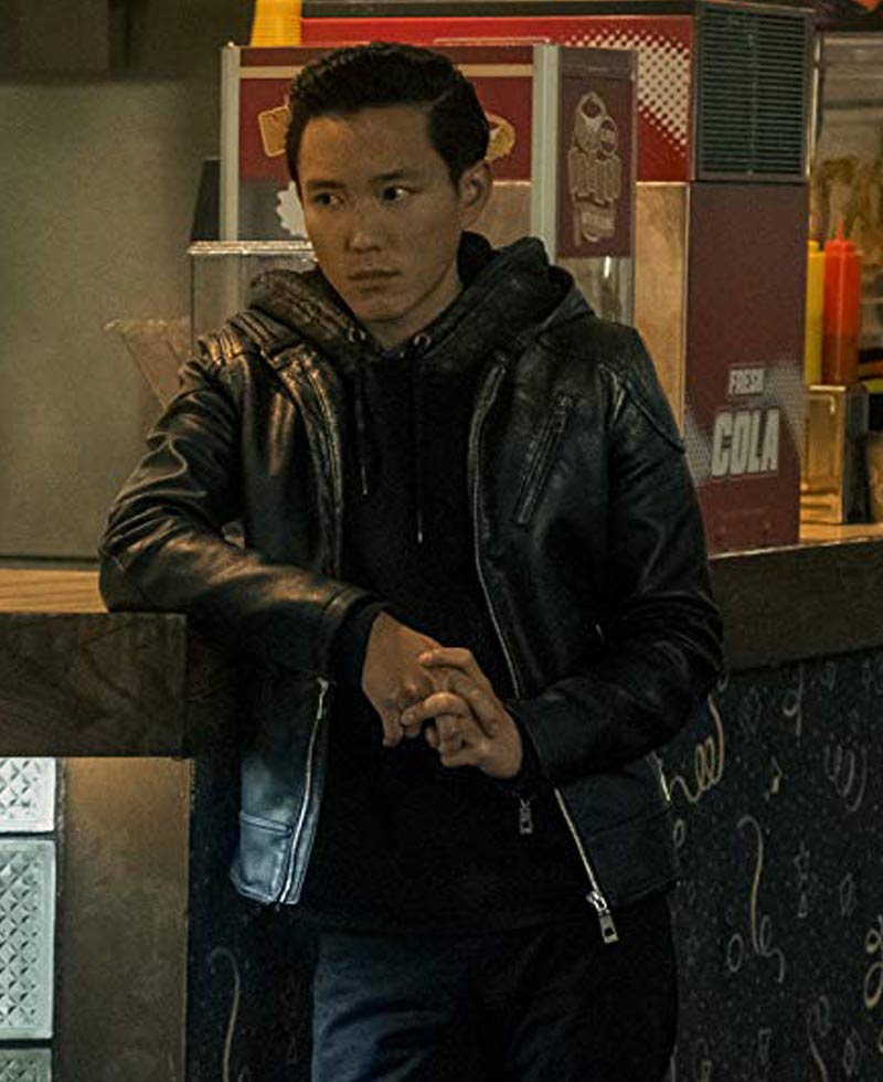 The Umbrella Academy Justin H. Min Leather Hoodie